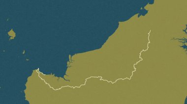 Sarawak, Malezya, çıkarıldı. Desen