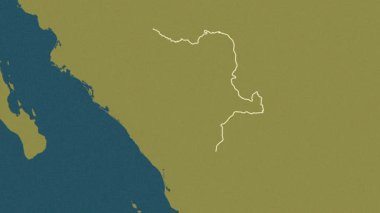 Durango, Meksika, çıkarıldı. Desen