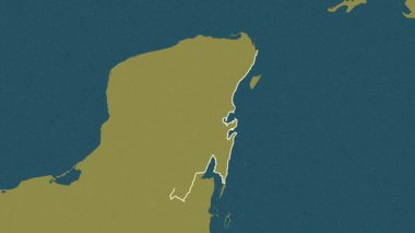 Quintana Roo, Meksika, çıkarılmış. Desen