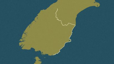 Otago, Yeni Zelanda, çıkarıldı. Desen