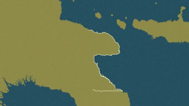 Morobe, Papua Yeni Gine, çıkarıldı. Desen