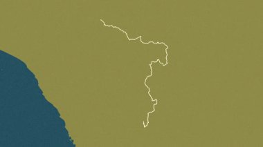 San Martin, Peru, çıkarıldı. Desen