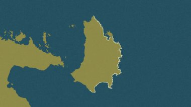 Katanduanes, Filipinler, çıkarıldı. Desen