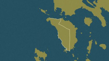 Batı Mindoro, Filipinler, çıkarıldı. Desen