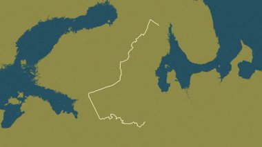 Karelia, Rusya, çıkarıldı. Desen