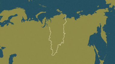 Krasnoyarsk, Rusya, çıkarıldı. Desen