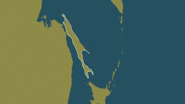 Sakhalin, Rusya, çıkarıldı. Desen