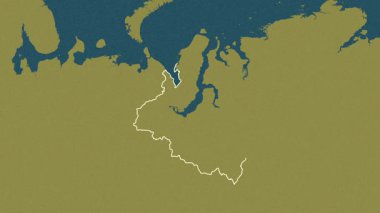 Yamal-Nenets, Rusya, çıkarıldı. Desen