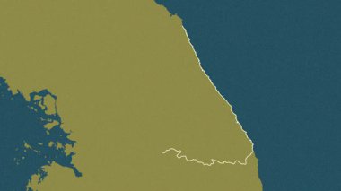 Gangwon-do, Güney Kore, çıkarıldı. Desen