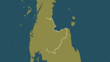 Surat Thani, Tayland, çıkarıldı. Desen