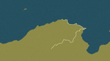Bizerte, Tunus, çıkarıldı. Desen
