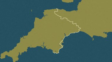 Devon, İngiltere - Büyük Britanya, çıkarıldı. Desen