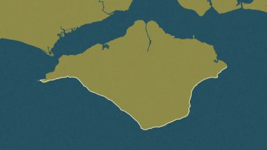 İngiltere, Wight Adası, Büyük Britanya, tahliye edildi. Desen