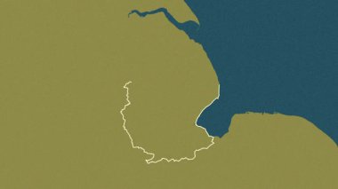 Hughnshire, İngiltere - Büyük Britanya, çıkarıldı. Desen