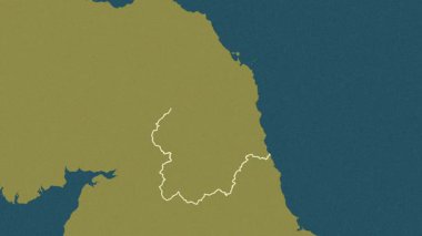 Northumberland, İngiltere - Büyük Britanya, çıkarıldı. Desen