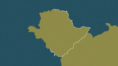 Anglesey Adası, Galler - Büyük Britanya, çıkarıldı. Desen