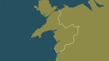 Gwynedd, Galler - Büyük Britanya, çıkarıldı. Desen