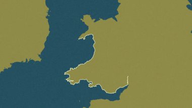 Galler, Birleşik Krallık, çıkarıldı. Desen