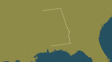 Alabama, Birleşik Devletler, çıkarıldı. Desen