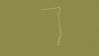 Illinois, Birleşik Devletler, çıkarıldı. Desen