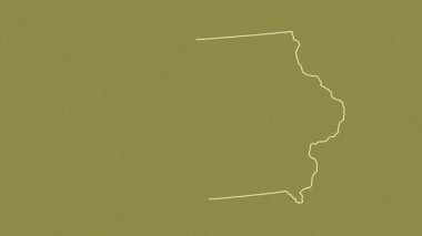 Iowa, Birleşik Devletler, çıkarıldı. Desen