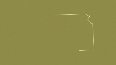 Kansas, Birleşik Devletler, çıkarıldı. Desen