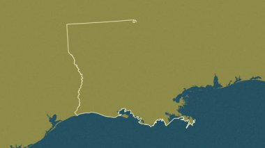 Louisiana, Birleşik Devletler, çıkarıldı. Desen