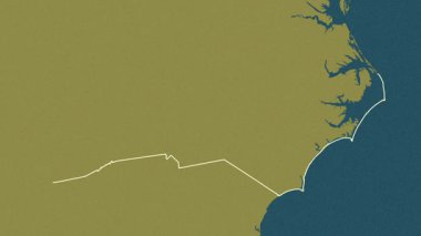 Kuzey Carolina, Birleşik Devletler, çıkarıldı. Desen