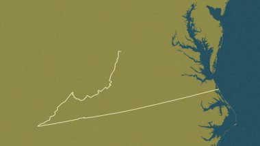 Virginia, Birleşik Devletler, çıkarıldı. Desen