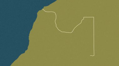 Boujdour, Batı Sahra, çıkarıldı. Desen