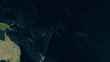 Amerikan Samoası 'nın yakın çekim uydusu. Önizleme.