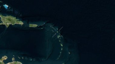 Antigua - Antigua ve Barbuda yakın çekim - uydu.