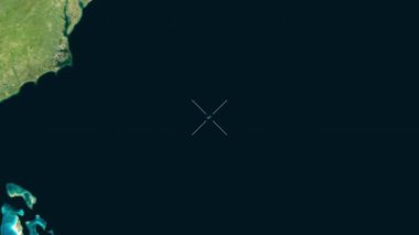 Bermuda yakın çekim uydusu. Önizleme. Parıltı.