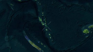 Epi, Shepherd Adaları - Vanuatu yakın çekim - uydu. Önizleme. Parıltı.