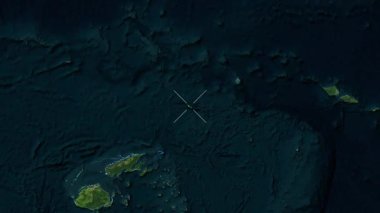 Futuna Adası - Wallis ve Futuna yakın çekim - uydu.