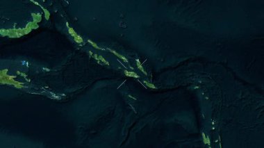 Guadalcanal, Solomon Adaları yakın çekim uydusu. Önizleme.