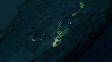 Ie Adası - Japonya yakın çekim - uydu. Önizleme.