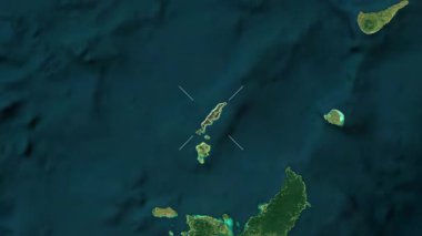 Iheya Adası - Japonya yakın çekim - uydu. Önizleme. Parıltı.