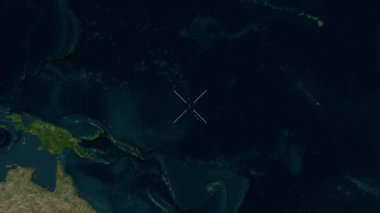 Kiribati yakın çekim uydusu. Önizleme.