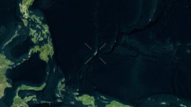 Palau yakın çekim - uydu.