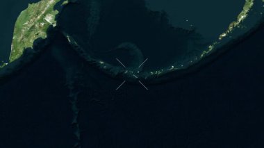 Fare Adaları - Amerika Birleşik Devletleri yakın çekim - uydu.