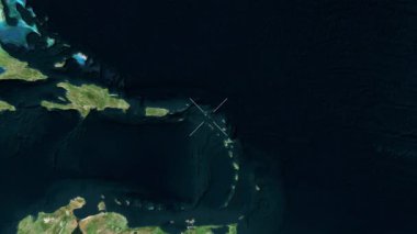 Saint Barthelemy yakın çekim uydusu. Önizleme.