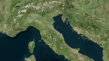 San Marino yakın çekim - uydu.