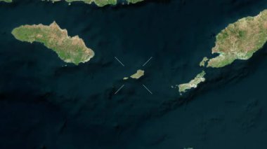 Sawu Adası - Endonezya yakın çekim - uydu. Önizleme.