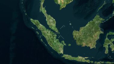 Singapur yakın çekim uydusu. Önizleme.