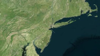 Staten Adası - Amerika Birleşik Devletleri yakın çekim - uydu.