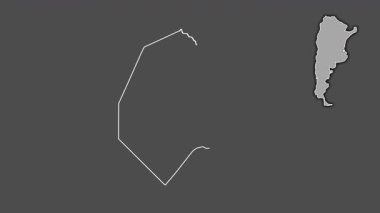 Ciudad de Buenos Aires - Arjantin federal bölgesi, boşaltılmış ve izole edilmiş..