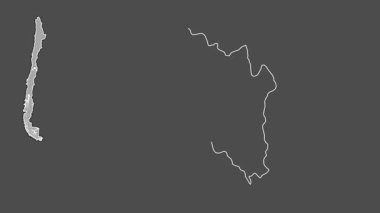 Metropolitana de Santiago bölgesi - Şili bölgesi, boşaltılmış ve izole edilmiş..