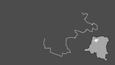 Mongala - Demokratik Kongo Cumhuriyeti ili, boşaltılmış ve izole edilmiş..
