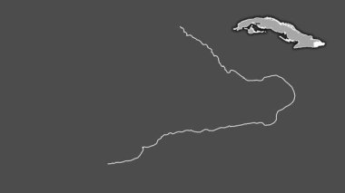 Guantanamo, Küba, dışlanmış ve izole edilmiş. Gri Tonlama
